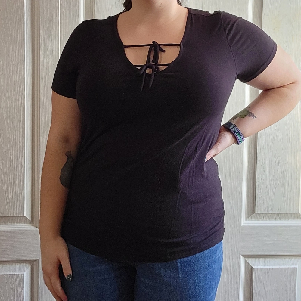 Black Bow T-Shirt